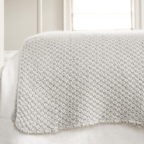 Double Seed Stitch Blanket | Purl Soho