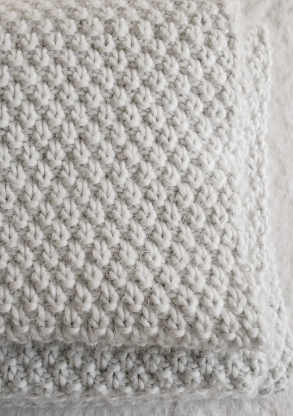 Double Seed Stitch Blanket | Purl Soho