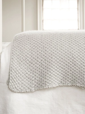 Double Seed Stitch Blanket | Purl Soho