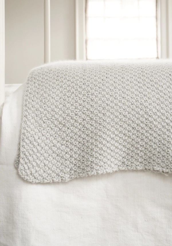 Double Seed Stitch Blanket | Purl Soho