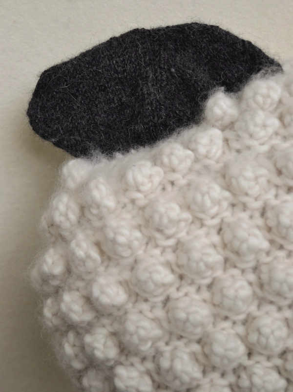 Bobble Sheep Pillow In Partridge | Purl Soho