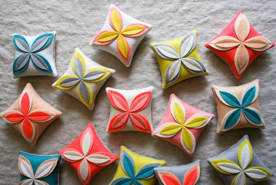 Felt Flower Sachets | Purl Soho