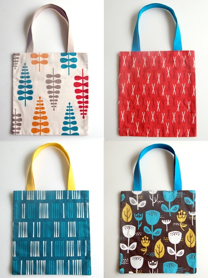 Twenty Minute Totes in Outside Oslo Fabric | Purl Soho