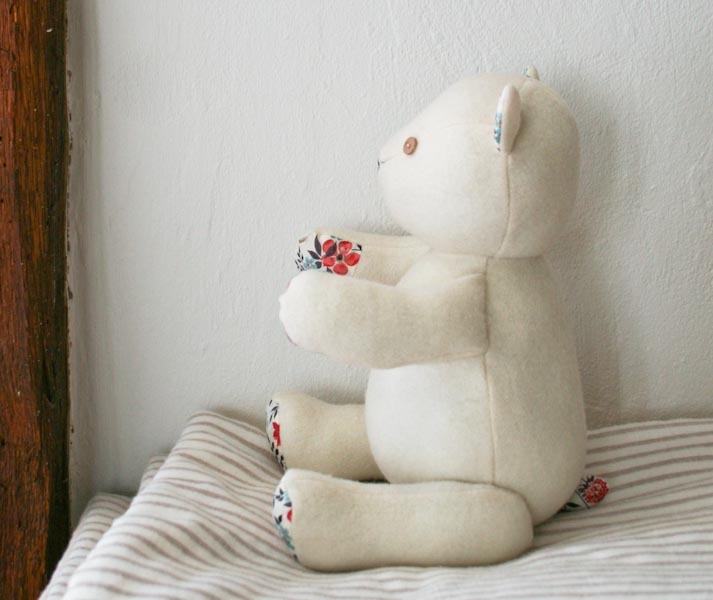 Wool + Liberty Teddy Bear | Purl Soho