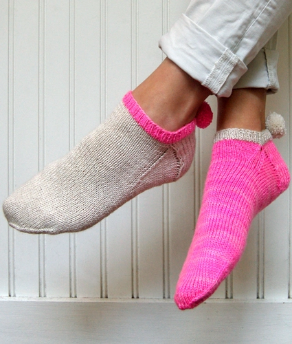 Pom Pom Socklets, now in Anzula! | Purl Soho