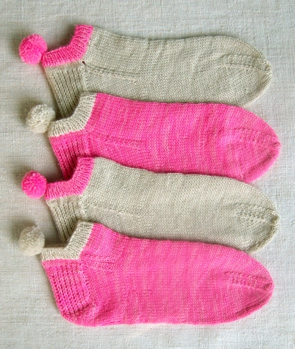 Pom Pom Socklets, now in Anzula! | Purl Soho