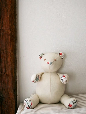 Wool + Liberty Teddy Bear | Purl Soho