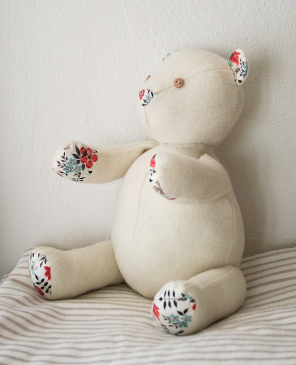 Wool + Liberty Teddy Bear | Purl Soho