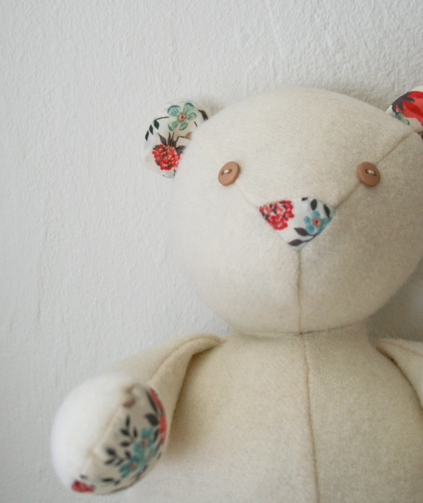 Wool + Liberty Teddy Bear | Purl Soho