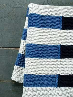 Shadow Stripe Baby Blanket | Purl Soho