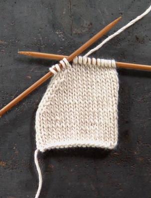 Learn to Knit: K2tog, knit two sts together