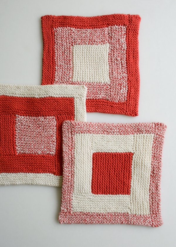 New Log Cabin Washcloths | Purl Soho