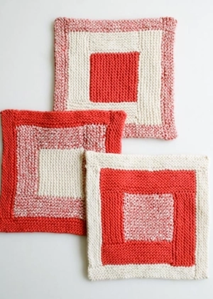 New Log Cabin Washcloths | Purl Soho