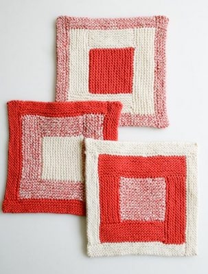 New Log Cabin Washcloths | Purl Soho