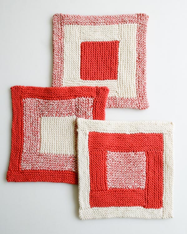 New Log Cabin Washcloths | Purl Soho