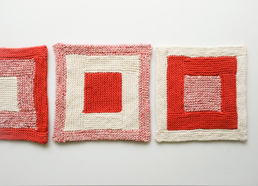 New Log Cabin Washcloths | Purl Soho