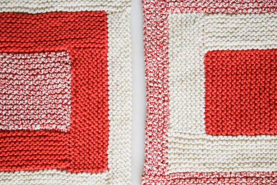 New Log Cabin Washcloths | Purl Soho