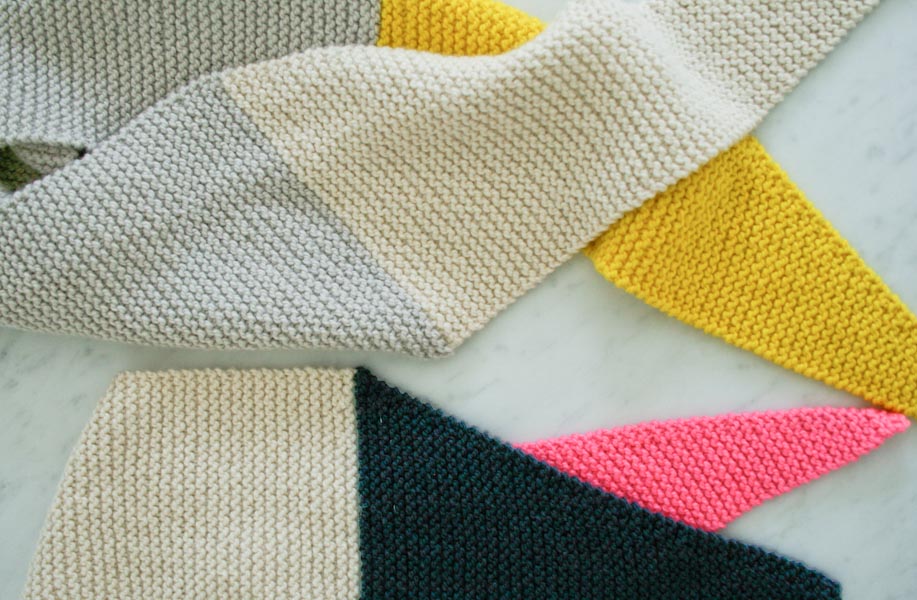 Color Tipped Scarf | Purl Soho