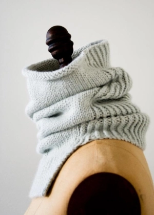 Structured Alpaca Cowl in Purl Soho’s New Alpaca Pure! | Purl Soho