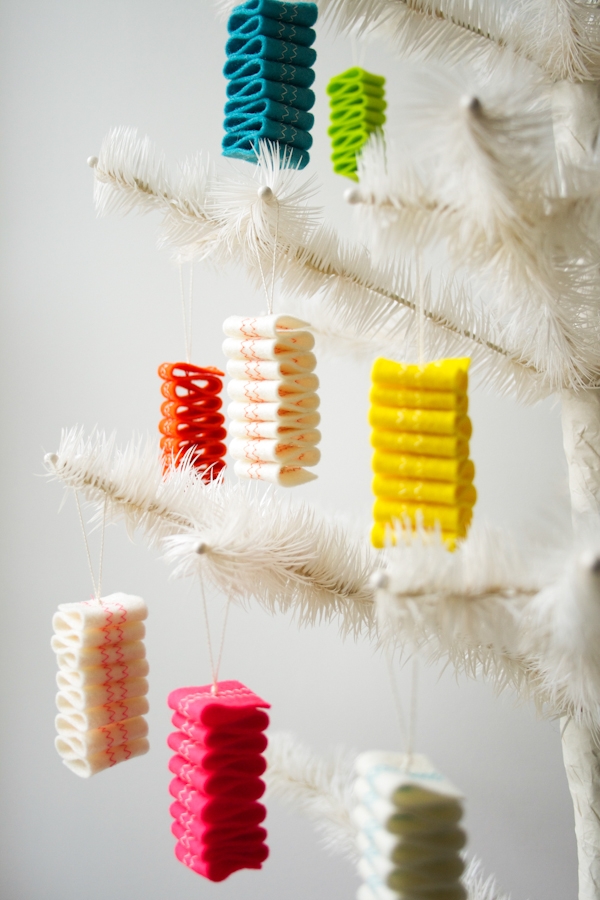 Ribbon Candy Felt Ornaments | Purl Soho