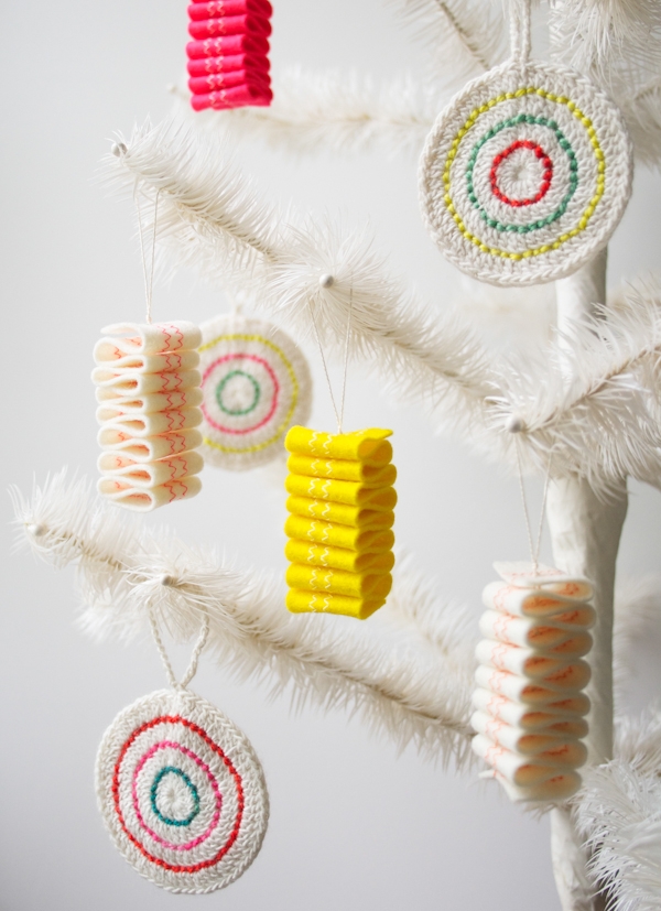 Ribbon Candy Felt Ornaments | Purl Soho