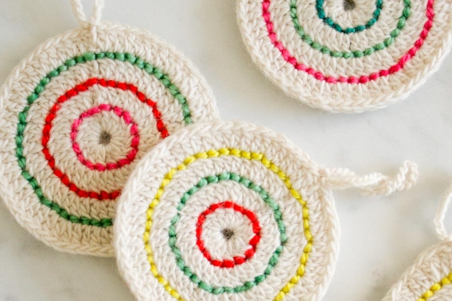 Crochet Kit: Christmas Coasters