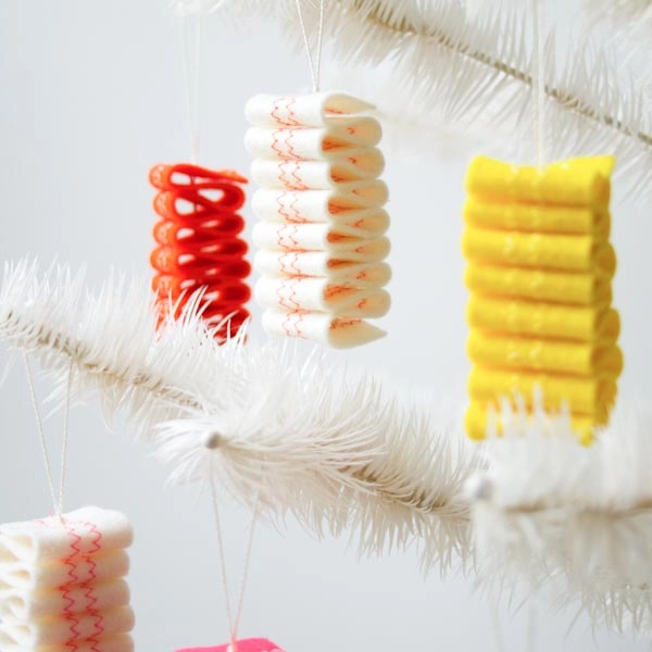 Ribbon Candy Felt Ornaments | Purl Soho