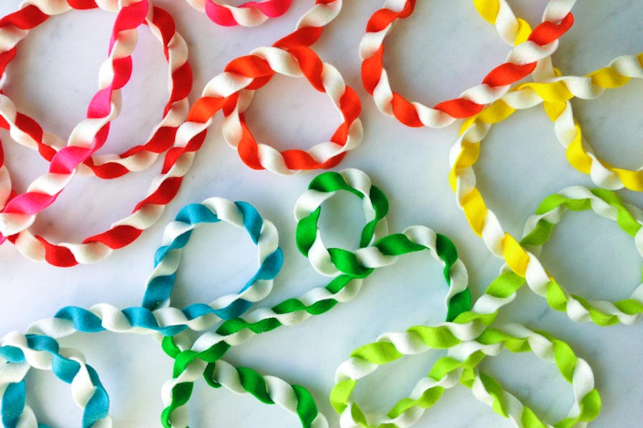 Taffy Twist Felt Garland | Purl Soho