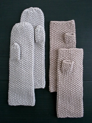 Seed Stitch Mittens + Hand Warmers | Purl Soho