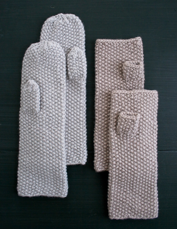 Seed Stitch Mittens + Hand Warmers | Purl Soho