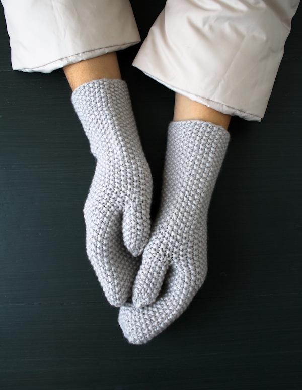 Seed Stitch Mittens + Hand Warmers | Purl Soho