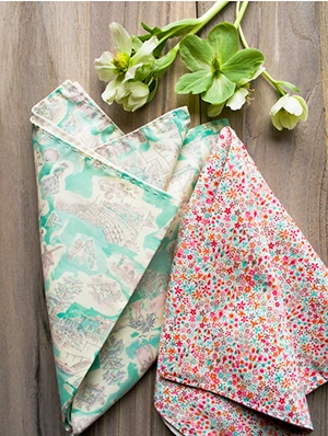 Springtime Running Stitch Napkins | Purl Soho