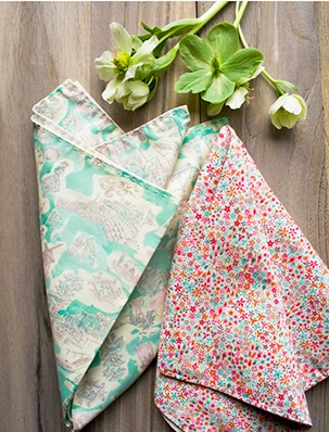 Springtime Running Stitch Napkins | Purl Soho