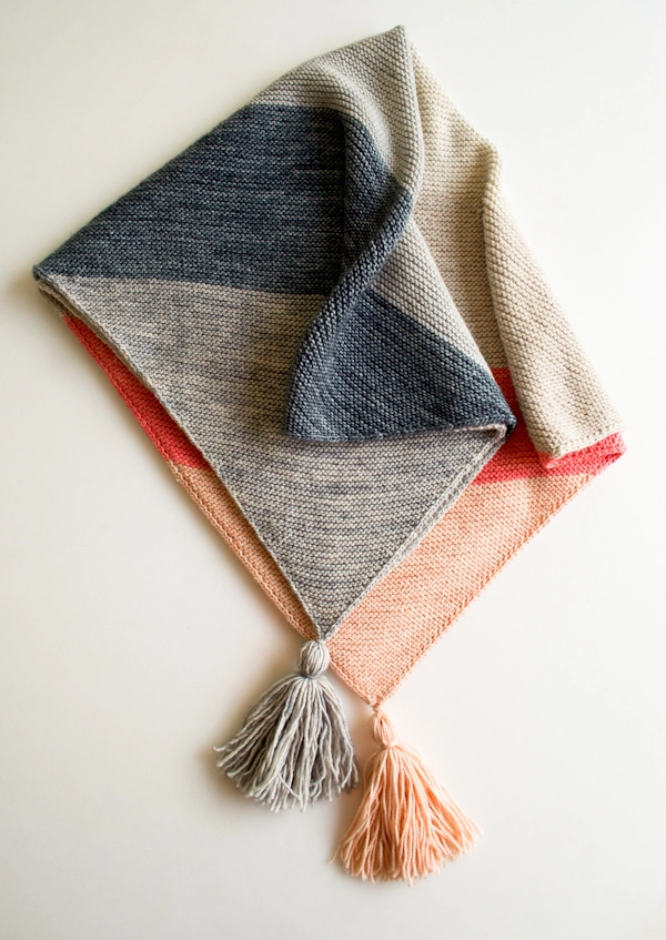 Colorblock Bias Blanket | Purl Soho