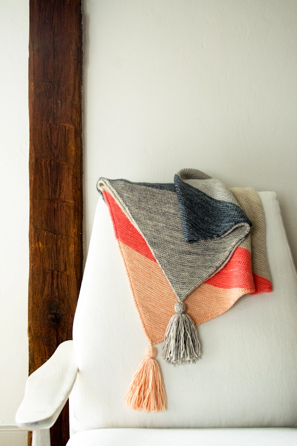 Colorblock Bias Blanket | Purl Soho