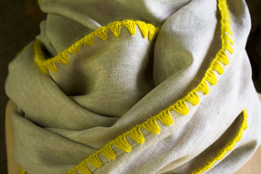 Edged Linen Wrap | Purl Soho