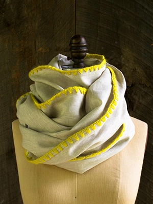 Edged Linen Wrap | Purl Soho