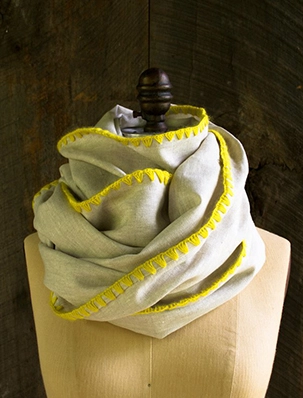 Edged Linen Wrap | Purl Soho