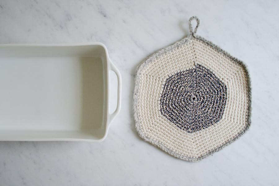 Crocheted Set-of-Three Pot Holders | Purl Soho