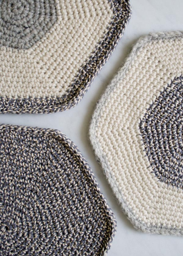 Crocheted Set-of-Three Pot Holders | Purl Soho