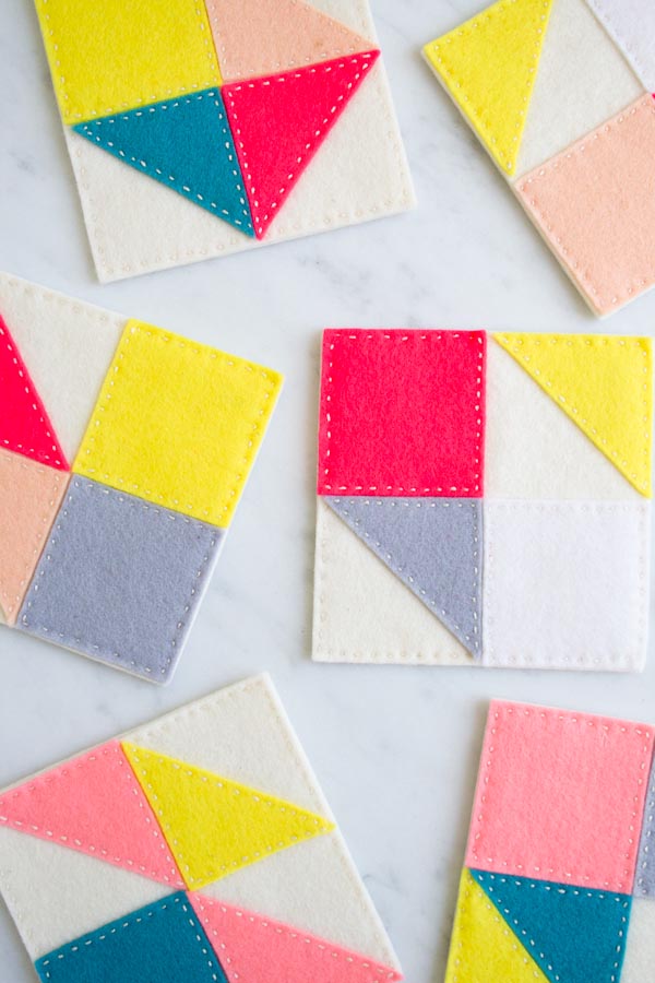 Modular Felt Coasters | Purl Soho