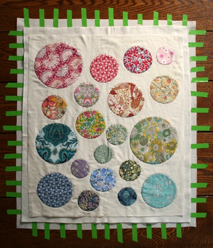 Mini Quilt of the Month, February: Liberty of London Tana Lawn Circular Applique | Purl Soho