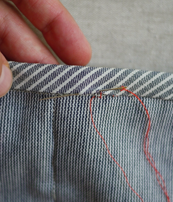 Sewing on Single Fold Binding | Purl Soho