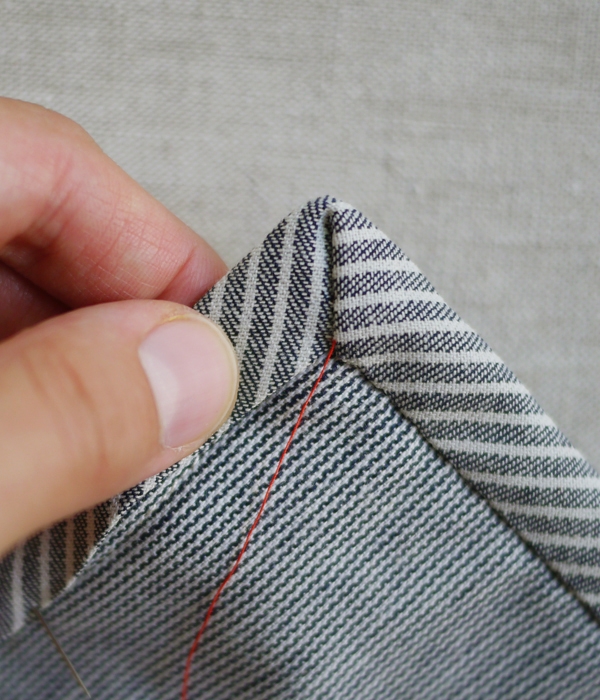 Sewing on Single Fold Binding | Purl Soho