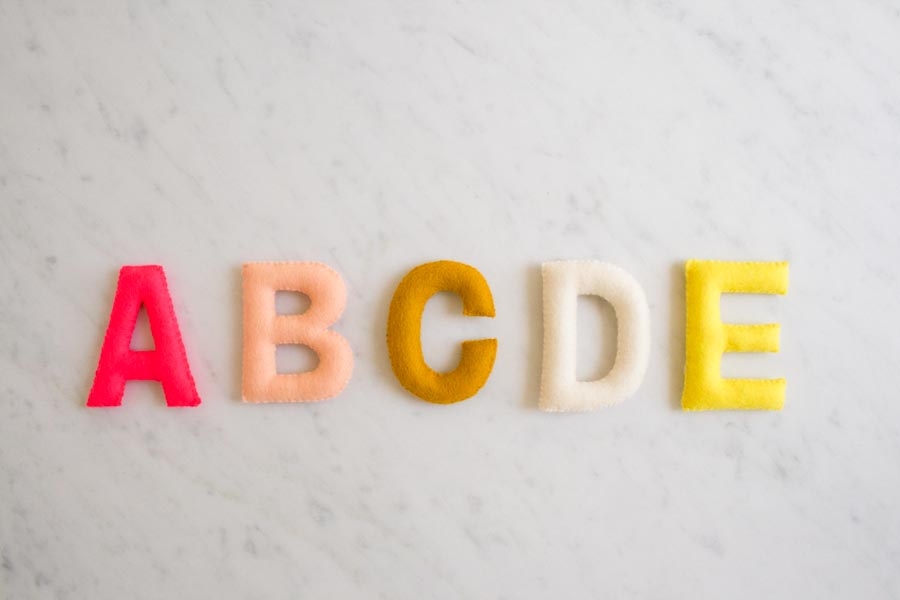 Hand Sewn Felt Alphabet | Purl Soho