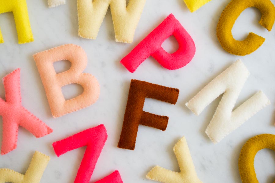 Hand Sewn Felt Alphabet | Purl Soho