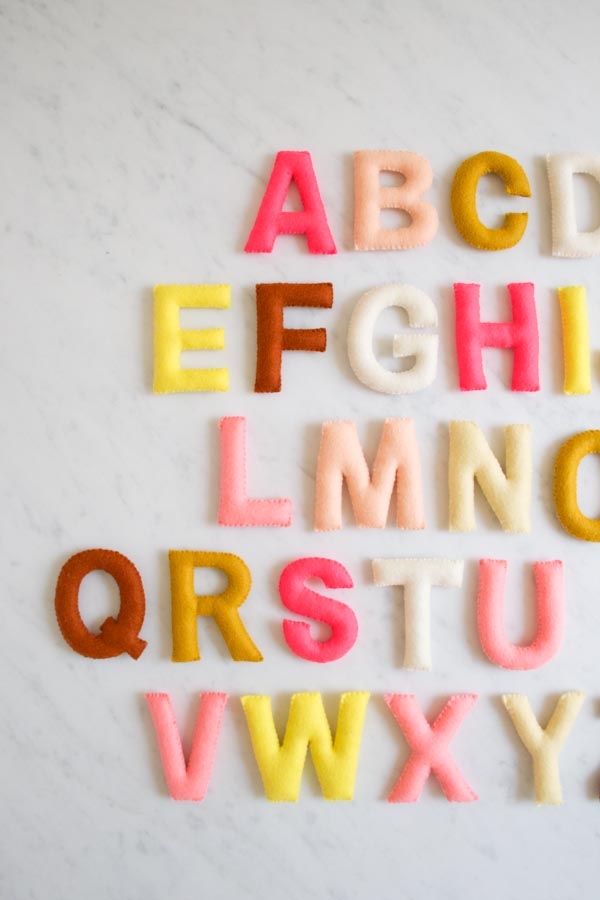 Hand Sewn Felt Alphabet | Purl Soho