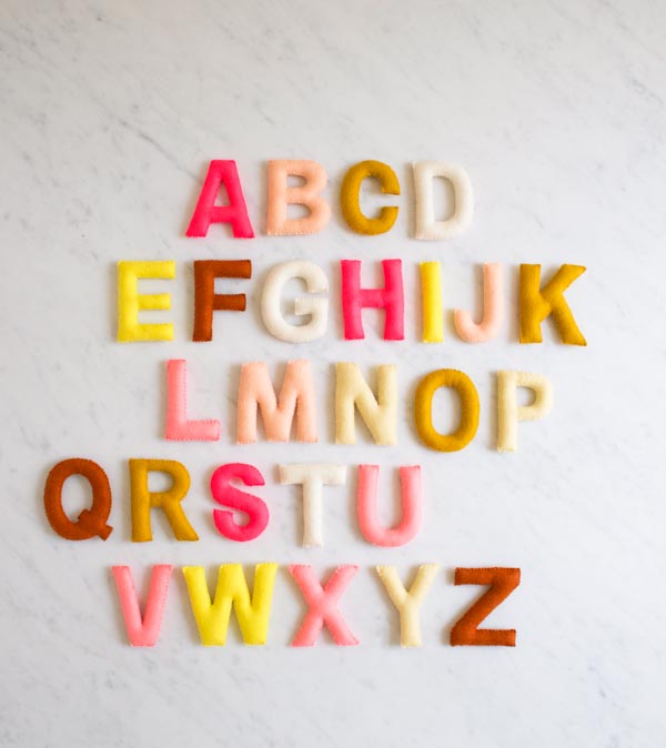 Hand Sewn Felt Alphabet | Purl Soho