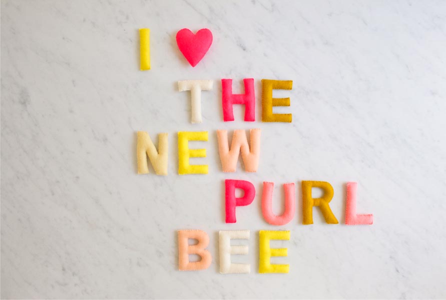 Hand Sewn Felt Alphabet | Purl Soho