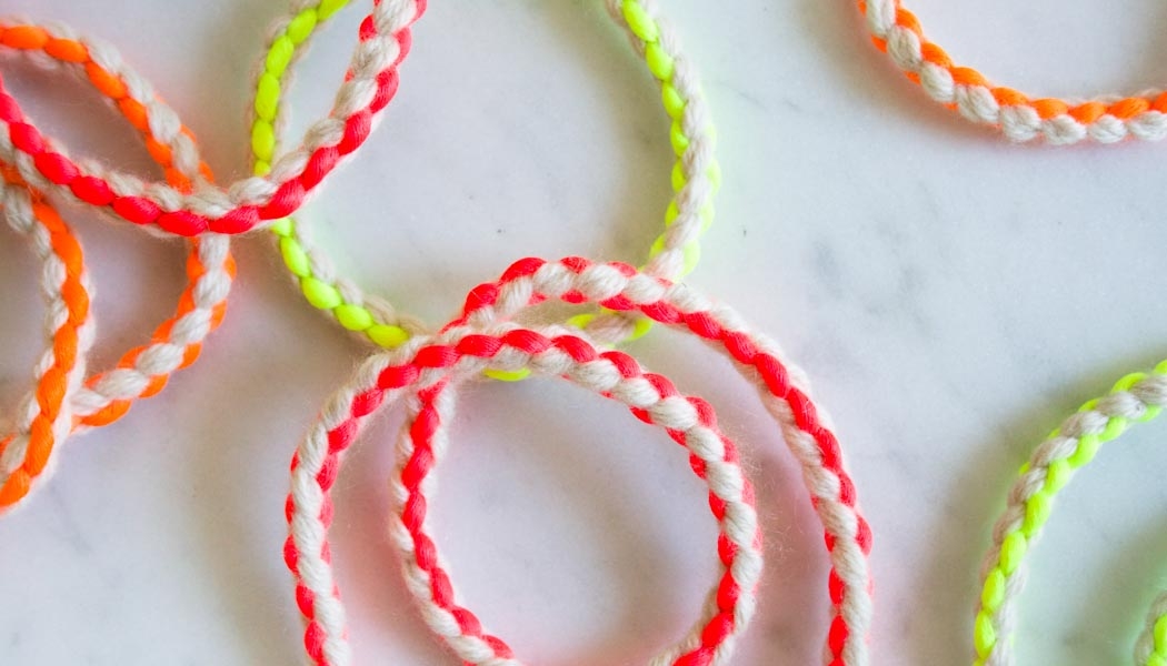 Cashmere + Neon Friendship Bracelets | Purl Soho